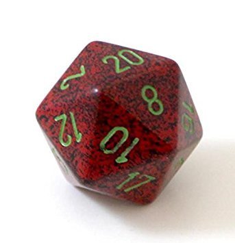 Speckled Strawberry W20 Opaque D20 34mm - Chessex