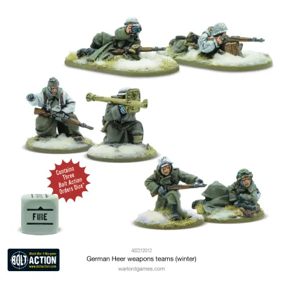 German Heer (Winter) weapons teams - Bolt Action - Warlord Games