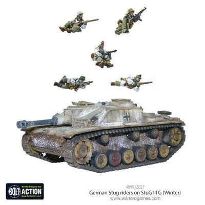 German Stug riders on StuG III G (Winter) - Bolt Action - Warlord Games