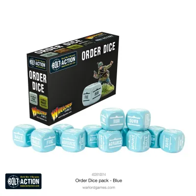 Befehlswürfel - Order Dice - Blau - Bolt Action