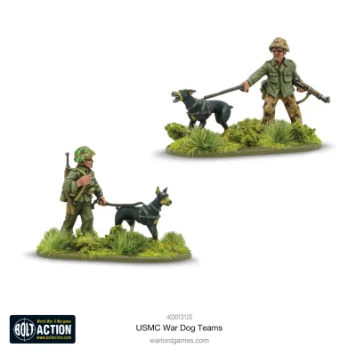 USMC War Dog Teams - Bolt Action - Warlord Games