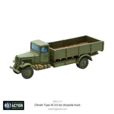Citroën Type 45 3.5 ton civilian dropside truck - French - Bolt Action