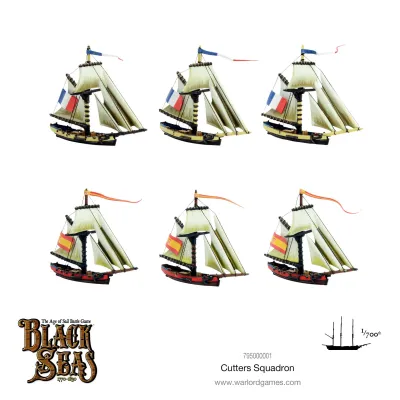 Black Seas: Cutters Squadron - Black Seas - Warlord Games Black Seas: Cutters Squadron - Black Seas - Warlord Games