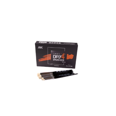 Dry 4 Brushes Set Drybrush Pinsel - AK Interactive Dry 4 Brushes Set Drybrush Pinsel - AK Interactive