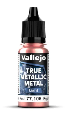 Ruby Red 18 ml - True Metallic Metal Light - Vallejo