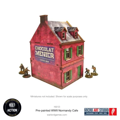 Pre-painted WW2 Normandy Townhouse 2 - Micro Art Studio