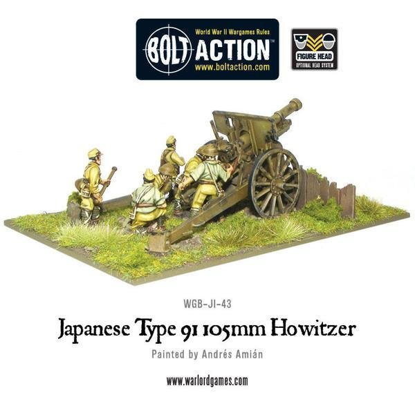 Japanese Type 91 105mm Howitzer - Bolt Action - Warlord Games