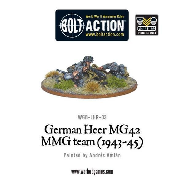 German Heer MG42 MMG HMG TEam (1943-45) - Bolt Action - Warlord Games