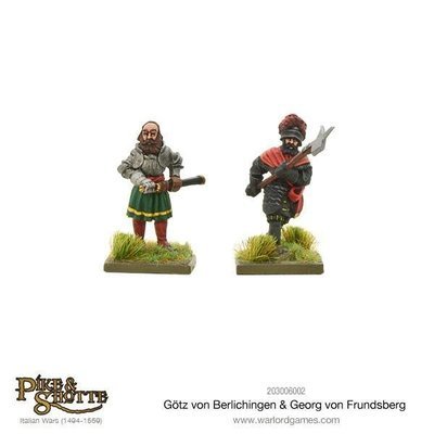 Götz Von Berlichingen & Georg Von Frundsberg - Pike & Shotte - Warlord Games Götz Von Berlichingen & Georg Von Frundsberg - Pike & Shotte - Warlord Games