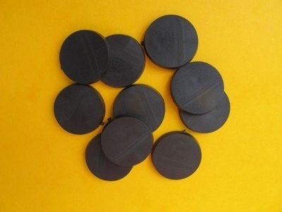 25x25mm Rund Bases - (10 Stk.)