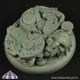 Robotic Gear 50mm Round Edge Base no2 (1) - Bases - Ristul