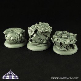 Robotic Gear 30mm Round Edge Scenic Bases - Bases - Ristul