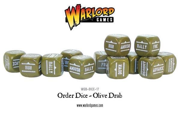 Befehlswürfel - Order Dice - Olive Drab - Bolt Action
