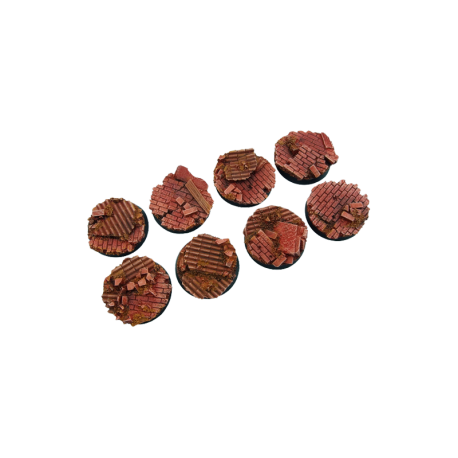 Old Factory Bases, 32mm Round (4) - Micro Art Studio