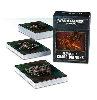 Datakarten: Chaos Daemons (DEUTSCH) - Warhammer 40.000 - Games Workshop