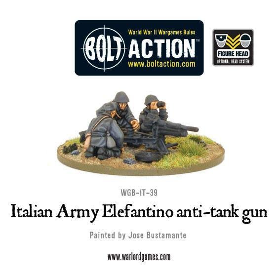 Italian Army 47mm Elefantino anti-tank gun - Allies - Bolt Action