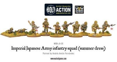 Imperial Japanese Army infantry squad (summer dress) - Bolt Action - Warlord Games