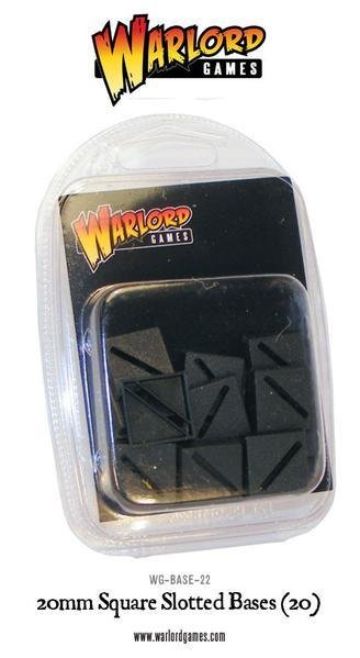 20mm Square Slotted bases (20) - Warlord Games