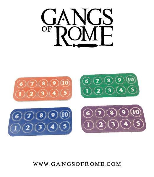 Jigsaw Base & 7 Flesh Markers - Gangs of Rome - Warlord Games Jigsaw Base & 7 Flesh Markers - Gangs of Rome - Warlord Games