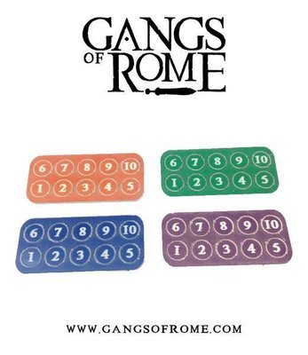 Jigsaw Base & 7 Flesh Markers - Gangs of Rome - Warlord Games