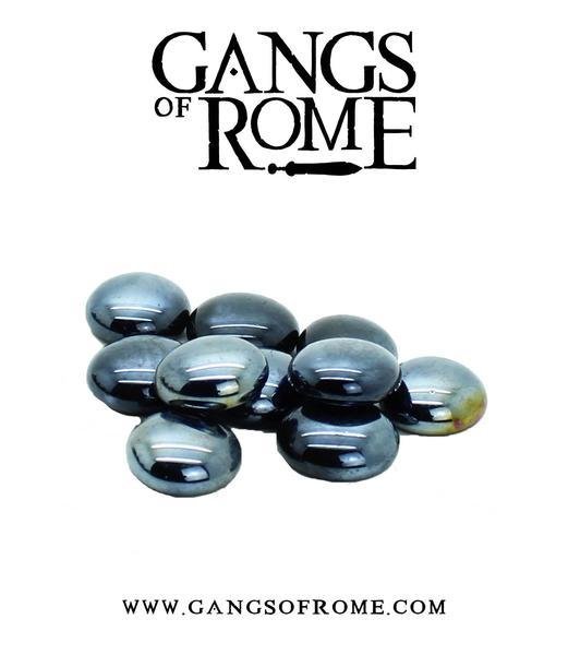 Black Activation Pebbles (10) - Gangs of Rome - Warlord Games