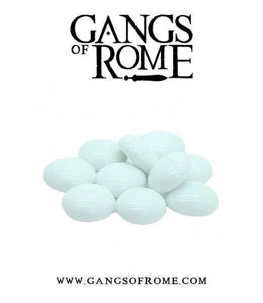 White Activation Pebbles (10) - Gangs of Rome - Warlord Games