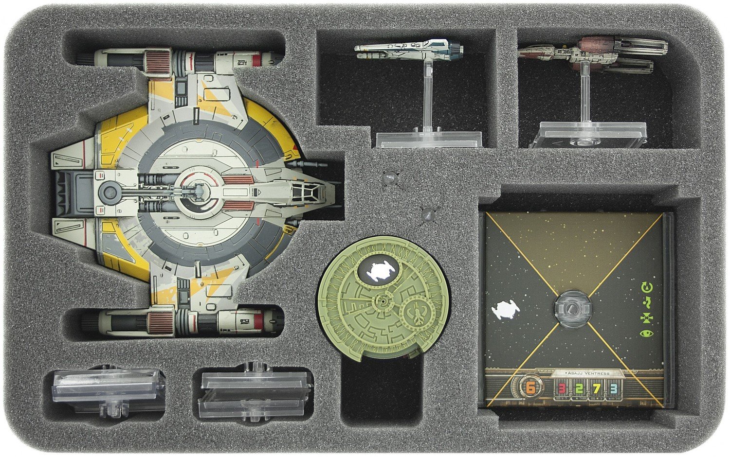 Schaumstoffeinlage für Star Wars X-WING Shadow Caster, Raumschiffe und Zubehör  - Feldherr