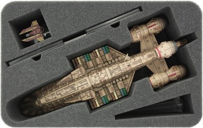 100 mm Half-Size Schaumstoff für Star Wars X-WING C-ROC Kreuzer  - Feldherr