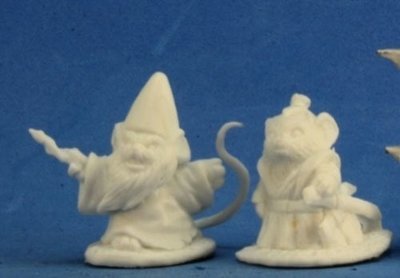 Mousling Sorcerer and Samurai - Bones - Reaper Miniatures