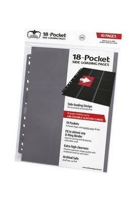 Ultimate Guard 18-Pocket Pages Side-Loading Grau (10) - Ultimate Guard