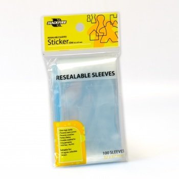Resealable Sleeves - Sticker (52x67mm) - 100 Pcs