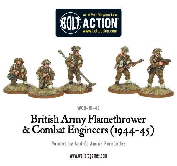 British Flamethrower & Combat Engineers - Bolt Action - Warlord Games