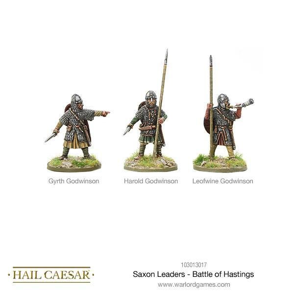 Saxon Leaders - Battle Of Hastings - Hail Caesar - Warlord Games