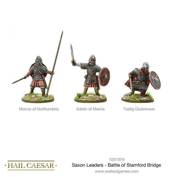 Saxon Leaders - Battle Of Stamford Bridge - Hail Caesar - Warlord Games