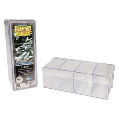 Dragon Shield 4 Compartment Storage Box Clear