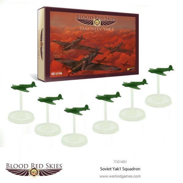 Soviet Yak1 6 Plane Squadron - Blood Red Skies - Warlord Games
