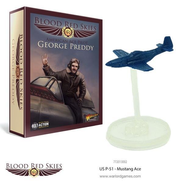 US P-51 Mustang Ace - George Preddy - Blood Red Skies - Warlord Games