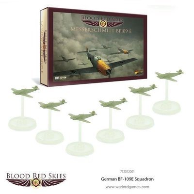 German BF-109 6 Plane Squadron Messerschmitt - Blood Red Skies - Warlord Games