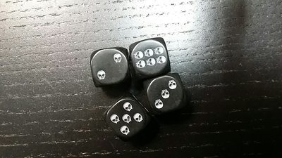 W6 Schädel Würfel - D6 Skull Dice