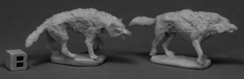 Dread Wolves (2) - Bones - Reaper Miniatures