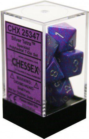 Silver Tetra - Speckled Polyhedral 7-Die Set (7) - Chessex