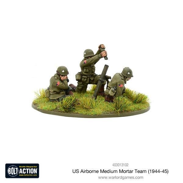US Airborne medium mortar team (1944-45) - Bolt Action - Warlord Games