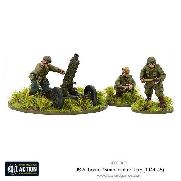 US Airborne 75mm light artillery (1944-45) - Bolt Action - Warlord Games