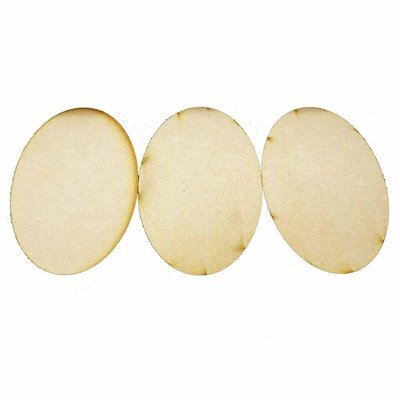 170mm x 110mm Oval Bases (3) - MDF