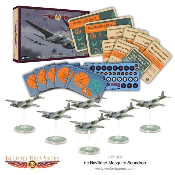 Dehavilland Mosquito Squadron - Blood Red Skies - Warlord Games
