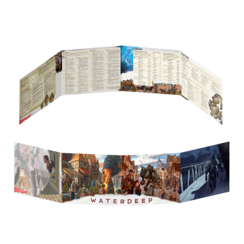 Dungeons and Dragons D&D D&D Waterdeep Dragon Heist - DM Screen - EN
