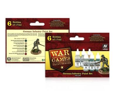 Model Color: WWII Wargames Series German Infantry Set (6)  - Vallejo - Farben