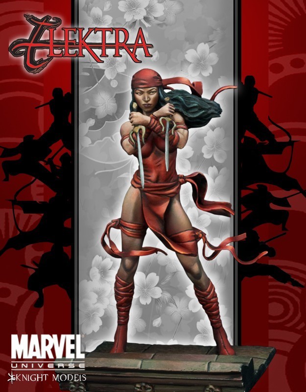 Elektra 70mm - Marvel Knights Miniature