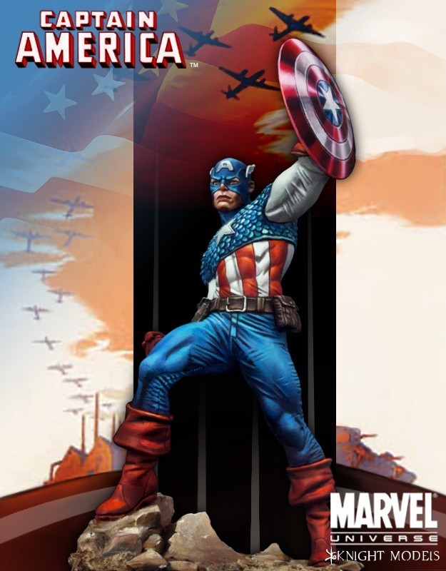Captain America 70mm - Marvel Knights Miniature
