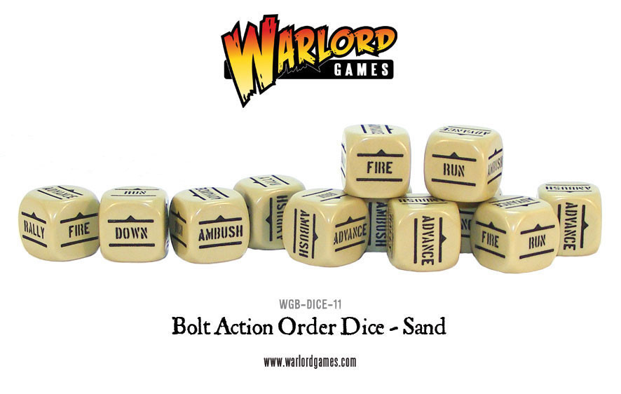 Befehlswürfel - Order Dice - Sand - Bolt Action